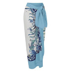 Damen Maxirock mit floralen Mustern und voluminösem Schnitt R&B