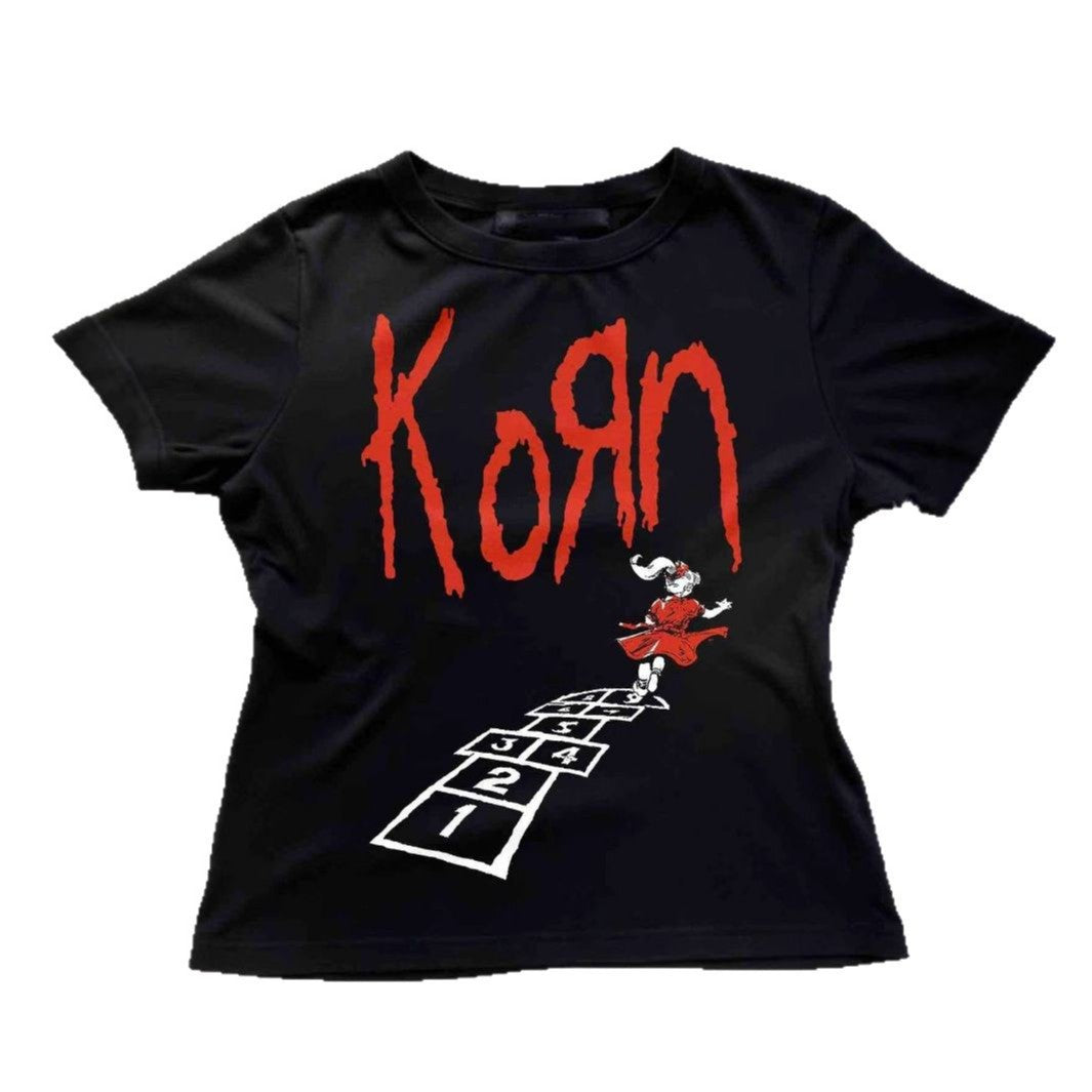 Damen T-Shirt mit kreativem grafischen Design und urbanem Statement R&B
