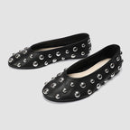 Damen Ballerinas mit modischen Metallnieten R&B