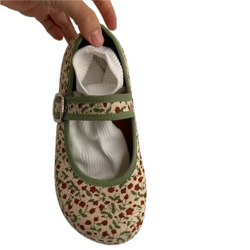 Damen Ballerinas mit bequemem Riemen und weichem Obermaterial R&B