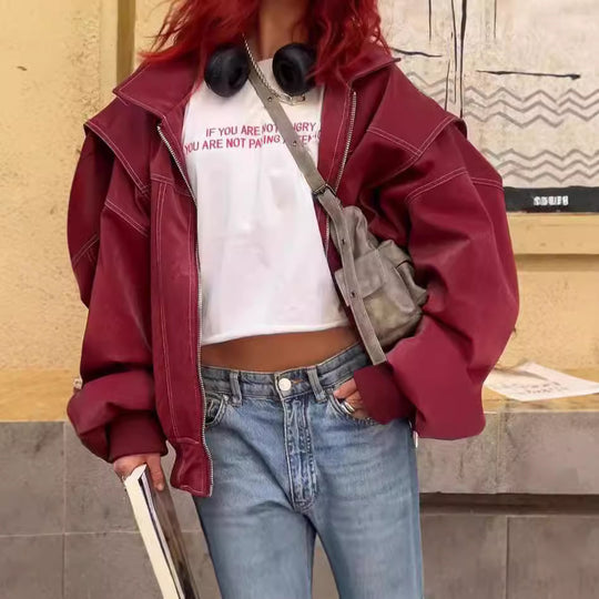 Damen Lässige Übergangsjacke mit modernem Schnitt und markanten Nähten R&B