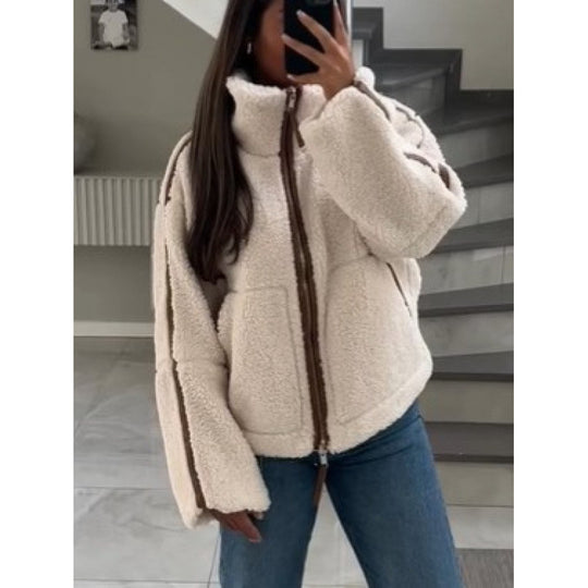 Damen Fleecejacke mit stylischen Details R&B