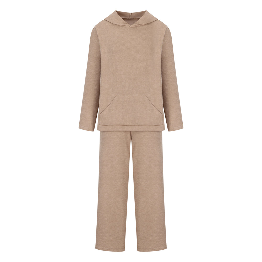 Damen bequemer Kapuzenpullover mit passender Jogginghose R&B
