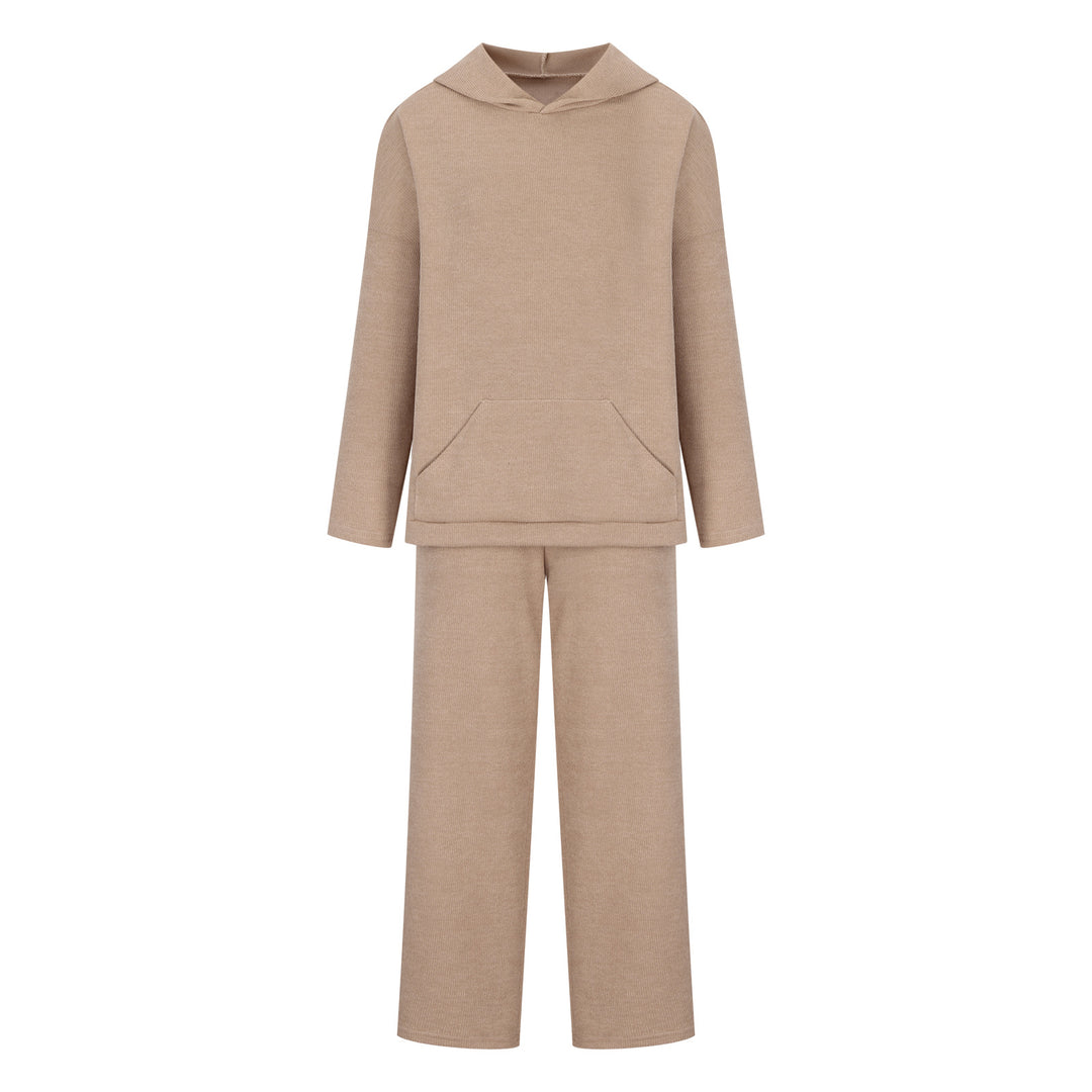 Damen bequemer Kapuzenpullover mit passender Jogginghose R&B