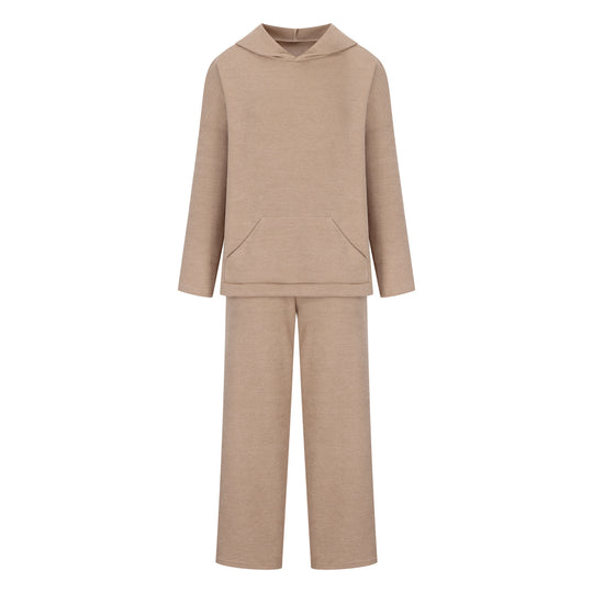 Damen bequemer Kapuzenpullover mit passender Jogginghose R&B