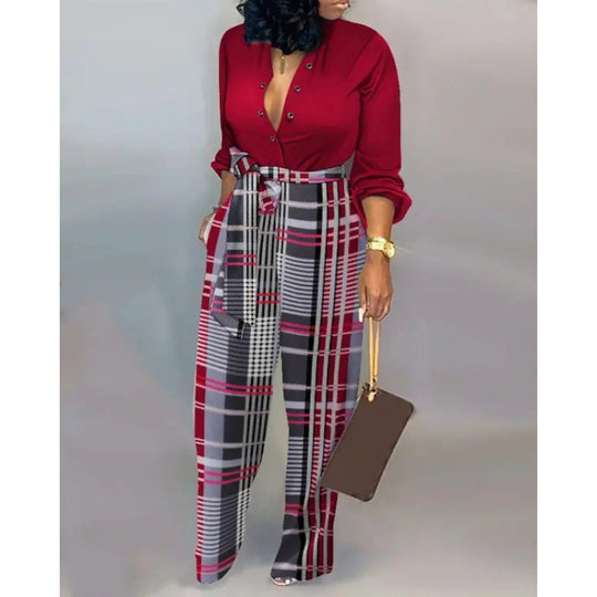 Damen Denim Jumpsuit mit modischem Patchwork-Design und praktischen Taschen R&B