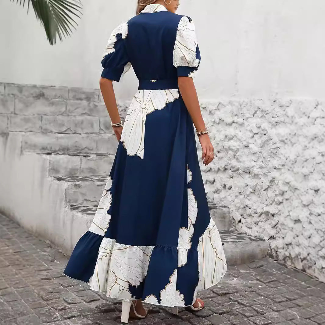 Damen Maxikleid mit floralem Design R&B