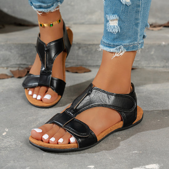 Damen Komfortable Sandalen mit ergonomischem Design und verstellbarem Klettverschluss R&B