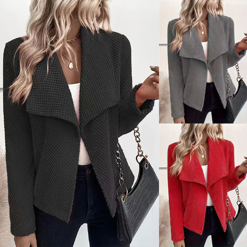 Damen Waffelstruktur Blazer R&B