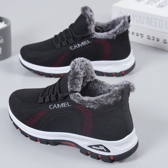 Damen Winterfeste und Atmungsaktive Sneakers mit Kuscheligem Innenfutter R&B