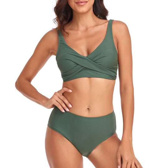 Damen Hochschnitt Bikini-Set R&B