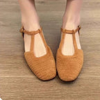 Damen Komfortable Ballerinas mit dekorativem Flechtmuster R&B