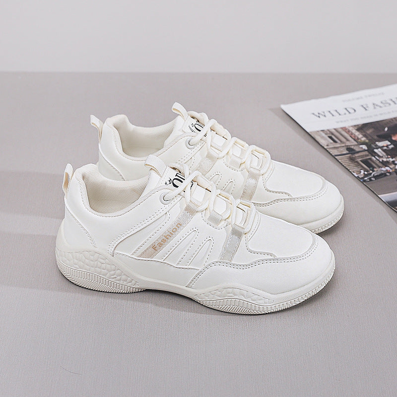 Damen Schnürsport Sneakers mit atmungsaktiver Obermaterialstruktur und stoßdämpfender Sohle R&B