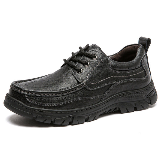 Herren Komfortable Lederschuhe mit rutschfester Sohle R&B