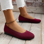 Damen bequeme Ballerinas aus elastischem GewR&Be mit formschöner Sohle R&B