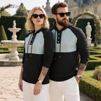 Herren modischer Kapuzenpullover mit strukturiertem GewR&Be und praktischen Knopfdetails R&B