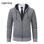 Herren Kapuzenjacke mit strukturiertem Design und eleganten Akzenten