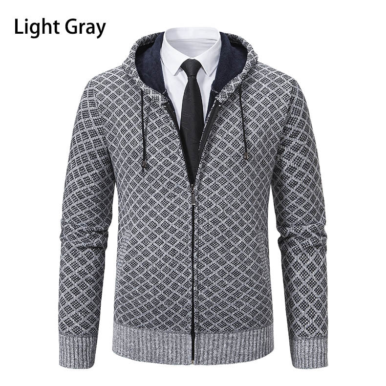 Herren Kapuzenjacke mit strukturiertem Design und eleganten Akzenten