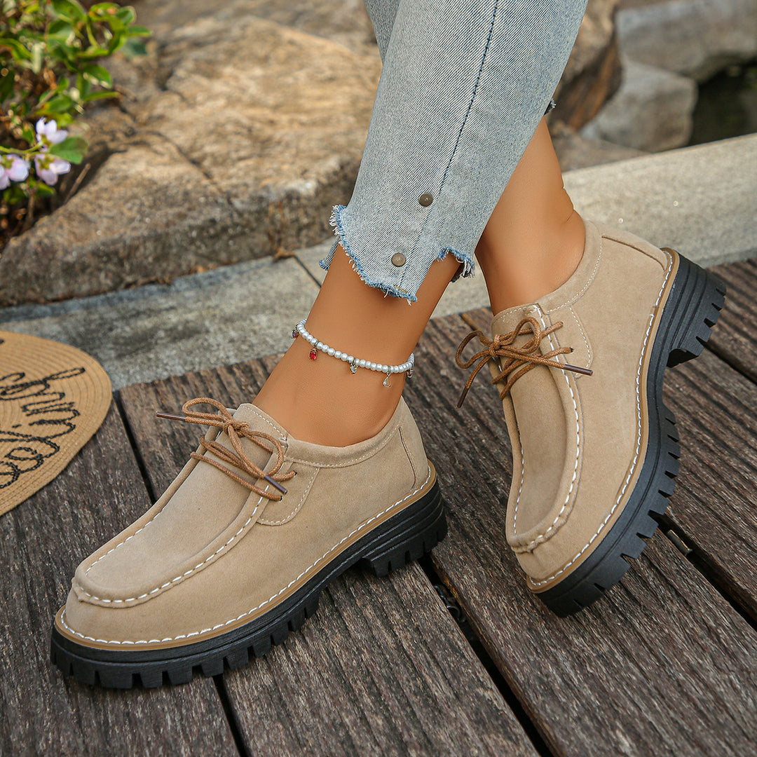 Damen Mokassin-Schuhe mit robustem Profil und weichem Obermaterial R&B