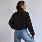 Damen modische Kurzjacke mit praktischen Aufsatztaschen und sportlichem Schnitt R&B