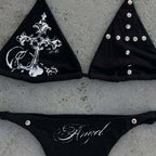 Damen Bikini-Set mit ausgefallenen Details und einzigartigen Akzenten