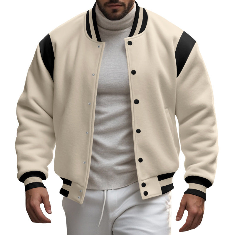 Herren sportliche Collegejacke R&B