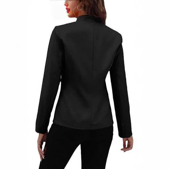 Damen eleganter Blazer mit modernem Schnitt und dezenter Knopfdetail R&B