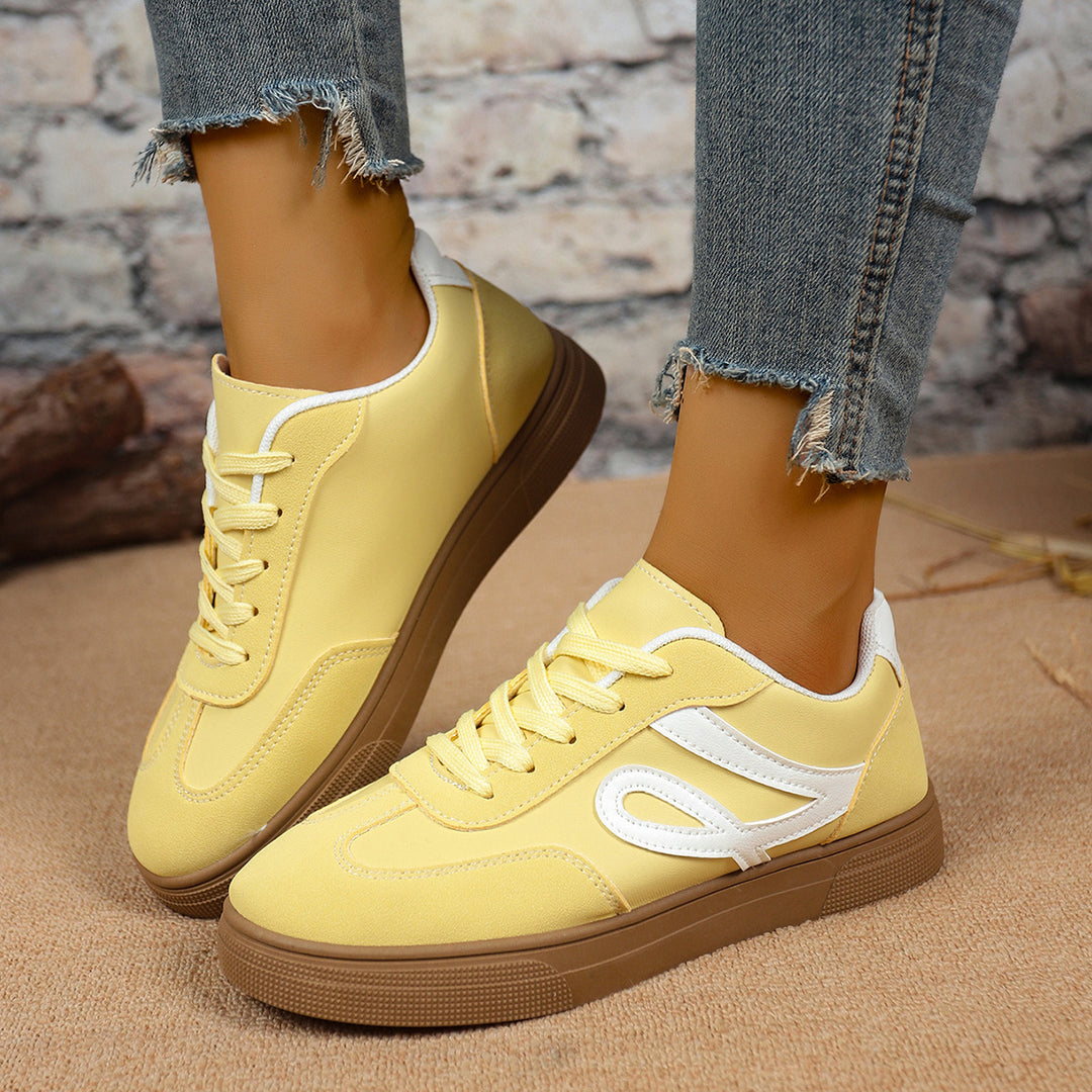 Damen Sneakers mit sportlichem Design und gepolsterter Sohle R&B