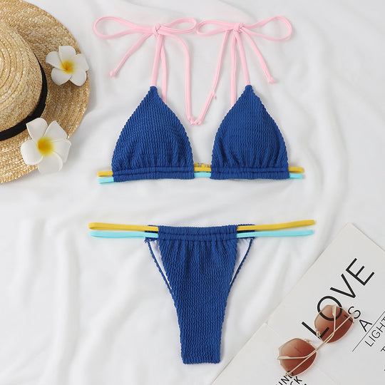 Damen Bikini-Set mit verstellbaren Trägern und kombiniertem Gummibund R&B