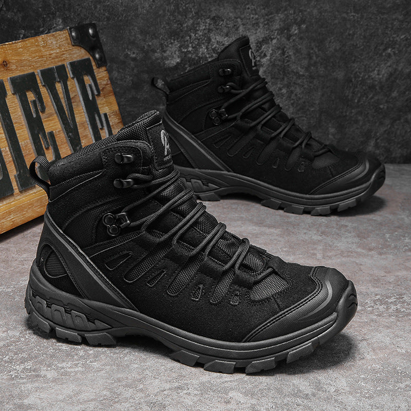 Herren Wanderstiefel mit atmungsaktivem Obermaterial und rutschfester Sohle R&B