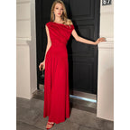 Damen Elegantes Maxikleid mit Drapier-Details R&B