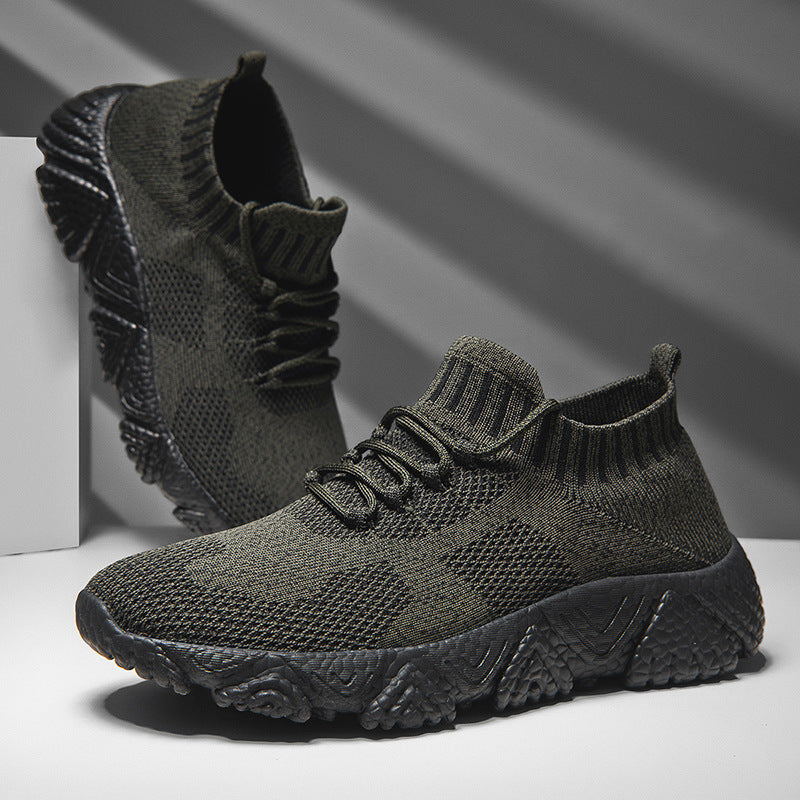 Unisex nan urbaner Strick-Schlupfsneaker mit sockenhaftem Schaft und markanter Profilsohle R&B