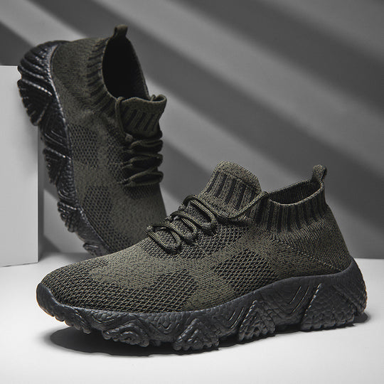 Unisex nan urbaner Strick-Schlupfsneaker mit sockenhaftem Schaft und markanter Profilsohle R&B