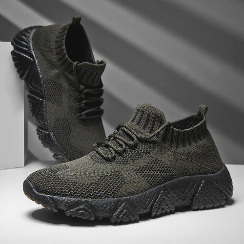 Unisex nan urbaner Strick-Schlupfsneaker mit sockenhaftem Schaft und markanter Profilsohle R&B