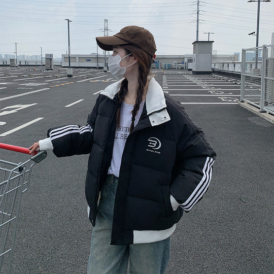 Damen Insulated Steppjacke mit hohem Kragen und seitlichen Taschen R&B