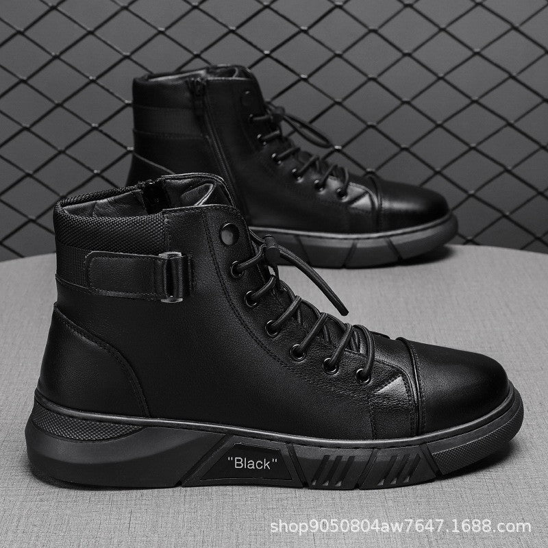 Damen Modische Schnürboots mit praktischem Reißverschluss und robuster Sohle R&B