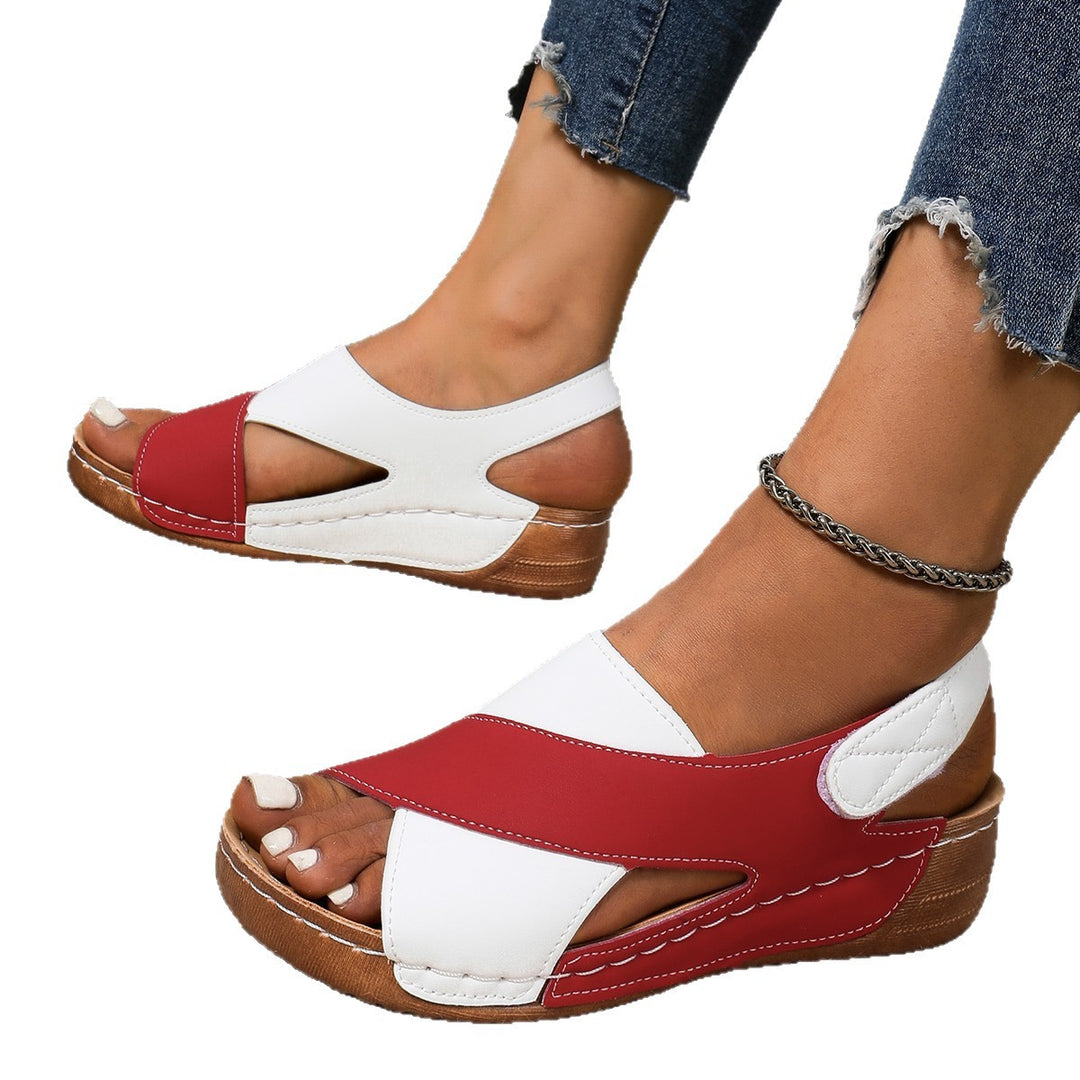 Damen modische Komfort-Sandalen mit elastischen Riemen und atmungsaktivem Design R&B