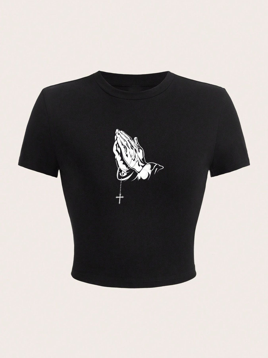 Damen Crop-Top mit auffälligem Schriftzug R&B