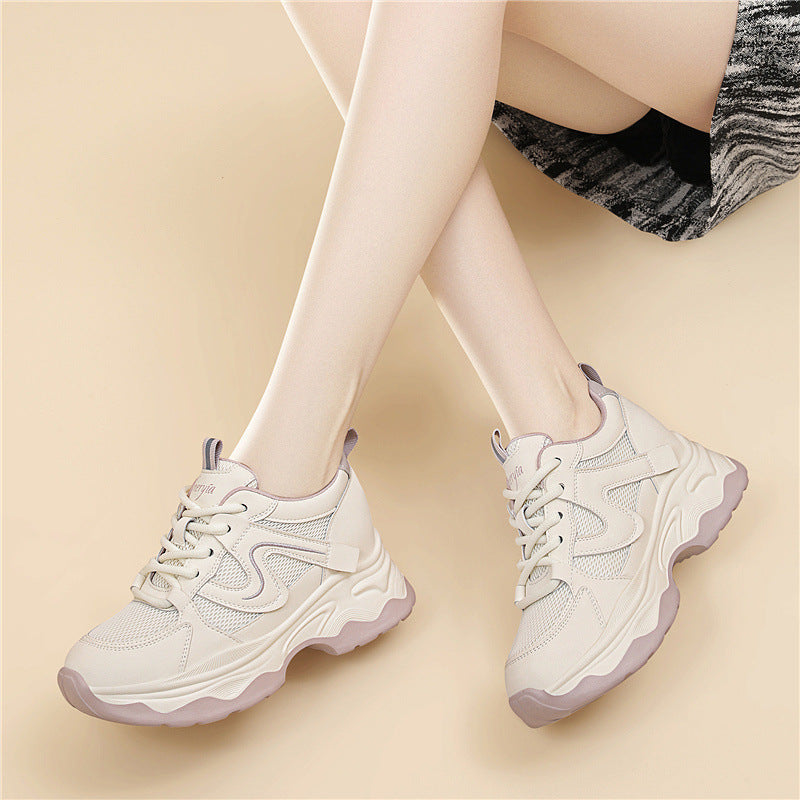 Damen Sportliche Chunky Sneaker mit atmungsaktivem Obermaterial und dämpfender Sohle R&B