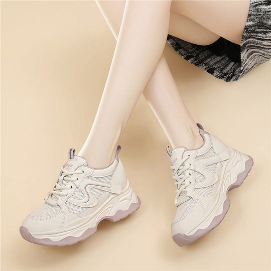 Damen Sportliche Chunky Sneaker mit atmungsaktivem Obermaterial und dämpfender Sohle R&B