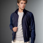 Herren lässige Sommerjacke im minimalistischen Design mit praktischen Reißverschlusstaschen R&B