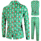 Herren festliches Anzugset mit kreativem Weihnachtsdesign