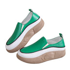 Damen trendige Slip-On Sneakers mit modischem Plateau R&B