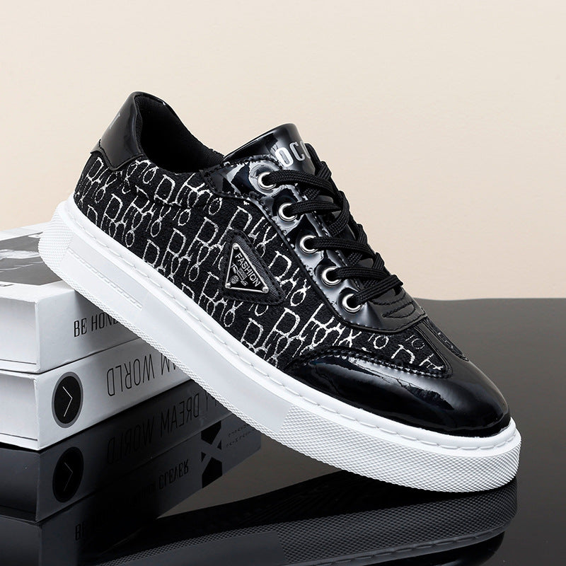 Damen Modische Sneakers mit exklusivem Muster und glänzender Oberfläche R&B