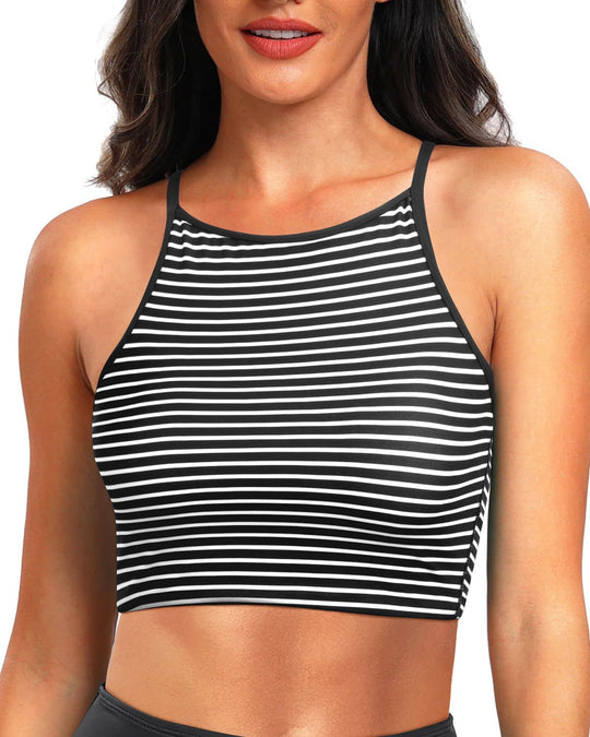 Damen Sportliches Crop-Top R&B