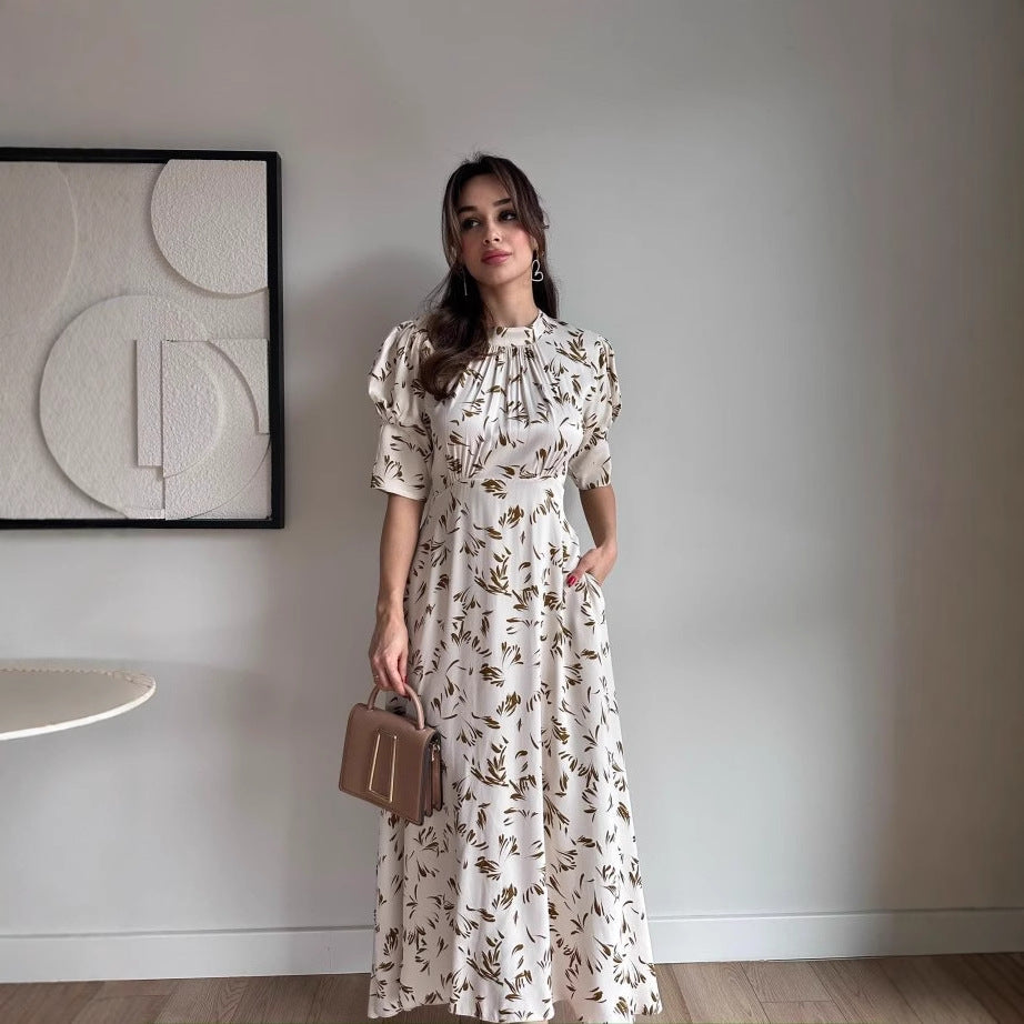 Damen Romantisches Maxikleid mit Rüschendetails und floralem Muster R&B