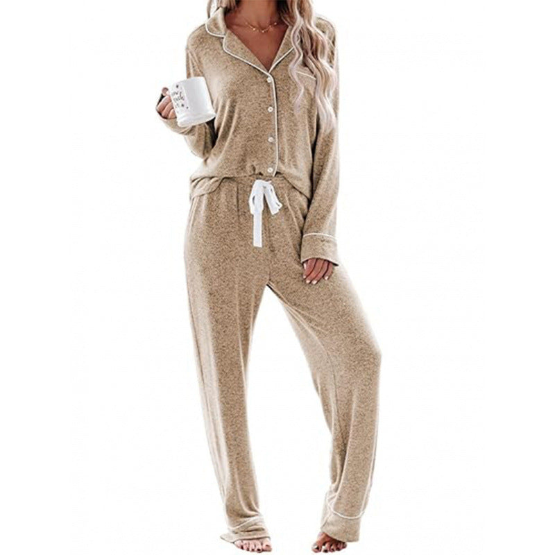 Damen Schlafanzug-Set aus weichem, atmungsaktivem Material R&B