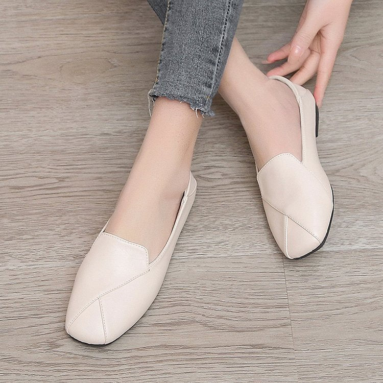 Damen elegante Mokassin-Pantoletten mit modischem Schnitt und flexiblem Fußbett R&B