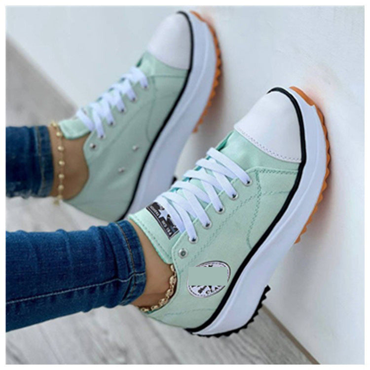 Damen modische Plateau-Sneaker mit erhöhtem Komfort und trendigem Design R&B