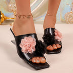 Damen Offene Schuhe mit floralen Akzenten R&B